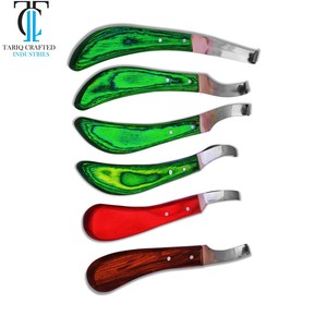 Couteau de fermeur à sabots en acier inoxydable à lame courbée, outil professionnel pour l'entretien des sabots de cheval, fournisseur d'équipement professionnel - Product Image 3