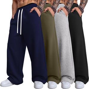 Pantalones Deportivos Holgados para Hombre, 100% Algodón, Corte Clásico, Material Suave, Cómodos para Uso Diario, Informales y Deportivos - Product Image 1