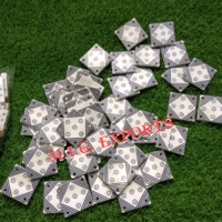 Ensemble de cartes de tissage rustiques écologiques faites à la main en os de buffle pour métier à cartes et artisanat textile, forme carrée polie M.I.G. EXPORTATIONS