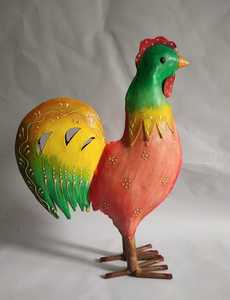 Arte de Pared de Hierro Forjado Pintado a Mano, Artesanía India Moderna, Escultura de Animales de Metal para Hogar y Jardín, Exportador Mayorista - Product Image 3