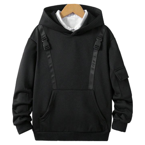 Sweat à capuche vintage double couche en molleton 100 % coton, sans cordon, à fermeture éclair intégrale, pour homme, style streetwear, design optimal, effet vieilli, en promotion à prix réduit - Product Image 1
