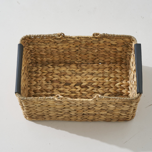 Cestas de Almacenamiento Rectangulares de Jacinto de Agua al por Mayor a Buen Precio, Cestas de Cosecha con Asas de Vietnam - Product Image 2