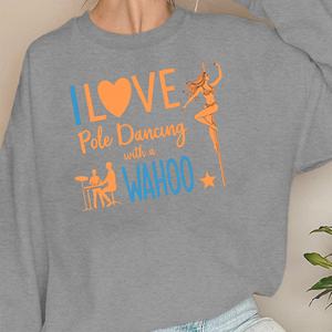 I LOVE <b>Pole</b> <b>Dancing</b> women's sweatshirts - Product Image 3