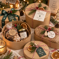 Boîte cadeau en papier kraft de luxe personnalisée avec ruban noir, boîte d'emballage carrée en carton pour cosmétiques, bijoux, vente au détail