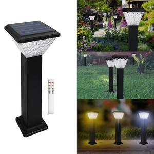 โฮมฮอปอลูมิเนียมไฟพลังงานแสงอาทิตย์ตกแต่งสวนกลางแจ้ง 84 LED กันน้ำไร้สายโคมไฟทางเดินสำหรับลานบ้านภูมิทัศน์ลานบ้าน - Product Image 1