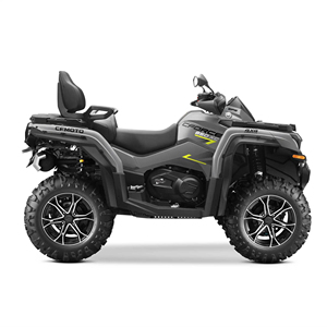 Quad 4x4 gris, transmission automatique par chaîne, châssis en aluminium, suspension intégrale, véhicule utilitaire léger pour l'aventure - Product Image 2