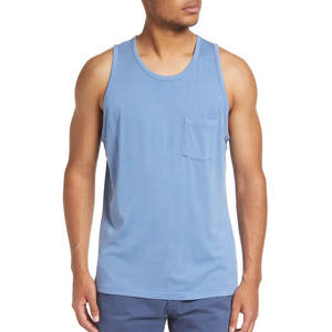 Débardeur de sport en coton pour hommes, vente en gros, logo personnalisé, vêtements de fitness, maillot de corps sans manches, tenue d'entraînement - Product Image 2