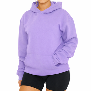 Sweat à capuche long pour femme, coupe ample confortable, chaud pour l'hiver, sweat à capuche tendance pour femme - Product Image 1