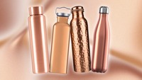 Botella de Agua de Cobre con Aislamiento de Doble Pared de 900 ml, Mantiene el Calor por Más de 24 Horas, Vaso de Acero Inoxidable con Tecnología Térmica