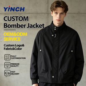 Blouson Bomber Décontracté Homme Hiver Chaud Brodé de Bonne Qualité, Veste Zippée Personnalisée Grande Taille pour le Travail - Product Image 1