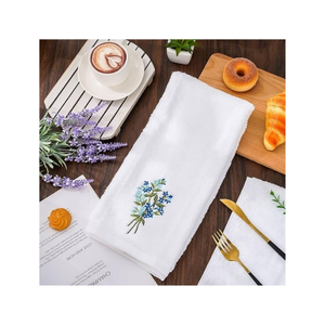 Classic Hand Painted Sustainable Cotton Kitchen <b>Towel</b> 45x70 cm Soft Absorbent Durable Fabric OEKO TEX Certified Long Use - Product Image 6