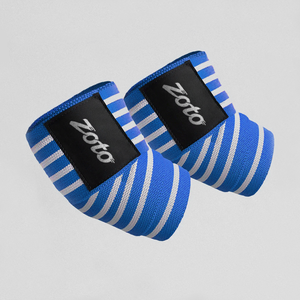 Custom Logo Elastic Powerlifting Elbow Wraps Heavy Duty Gym Weightlifting <b>Bench</b> Press Support Bands Manufacturer - Product Image 1