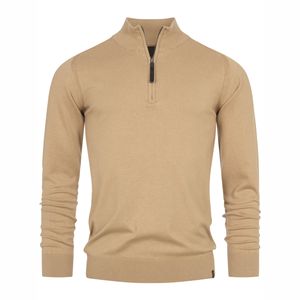 Sweat-shirt moderne pour homme avec fermeture éclair quart de tour, pull décontracté à manches longues en tissu doux, idéal pour l'hiver - Product Image 3