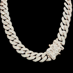 Collar de Cadena Unisex de Plata S925 con Moissanita, Estilo Punk Hiphop, con Microincrustaciones, Certificado, Regalo de Aniversario o Graduación - Product Image 1
