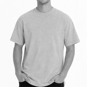 T-shirt Homme Oversize en Coton Lavé à Manches Courtes, Col Rond, Respirant, Grande Taille, Idéal pour l'Été – Qualité Supérieure - Product Image 5
