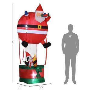 Pupazzo di Neve Gonfiabile Natalizio per Decorazioni Esterne Festive - Product Image 3