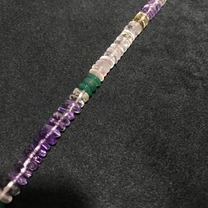 Cuentas de Piedra Rondelle Sueltas Semibrillantes 100% Naturales Certificadas IGI de 7mm, Grado AAA, Multifuego, Gemas Vivaaz Jaipur - Product Image 2