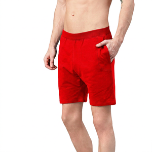 Pantalones Cortos Bermuda de Algodón Azul Marino para Hombre, Cintura Media, Elásticos, Transpirables, Casuales, de Punto, con Bolsillos - Product Image 3