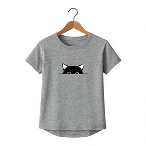 Camiseta de Cuello Redondo Rosa para Mujer, Elegante, Ajustada, de Manga Corta, Tejida en Algodón, con Bordado, Ecológica, para Primavera/Verano - Product Image 4