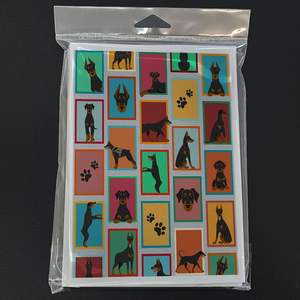 Lunatique A7 Taille 5x7 Cartes Vierge Paquet de 8 Cartes de Voeux Doberman Pinscher avec Enveloppes - Product Image 3