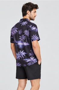 Wholesale Custom Tropical <b>Shirt</b> Men <b>Hawaiian</b> Printed Button Down Short Sleeve Loose Holiday Beachwear Summer Floral Beach <b>Shirt</b> - Product Image 6