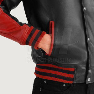 Elegant Style <b>Leather</b> Baseball <b>Jacket</b> Premium Finish <b>Leather</b> Baseball <b>Jacket</b> Casual Wear <b>Leather</b> Baseball <b>Jacket</b> - Product Image 5