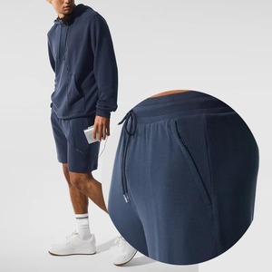 Conjunto de Sudadera con Capucha y Pantalones Cortos de Algodón para Hombre al por Mayor, Traje Deportivo Casual de Verano, Conjunto Corto Personalizado OEM ODM - Product Image 6