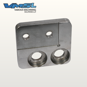 Plaque de montage en acier usinée CNC sur mesure, percée avec précision, pour brochage, pièces de machines industrielles - Product Image 4