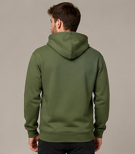 Men’s Premium Plain Pullover Hoodie Heavyweight Cotton Fleece Blank <b>Sweatshirt</b> Oversized Streetwear Custom Logo Hoodie - Product Image 4