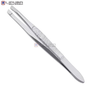 Pinzas Profesionales de Acero Inoxidable para Cejas, Diseño de Tamaño Personalizado con Punta Inclinada para Depilación Precisa, Herramienta de Belleza - Product Image 5