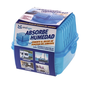 Assorbitore di Umidità Quadrato 400 Gr, Deumidificatore per Caravan, Barche, Bagni - Product Image 1