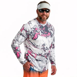 Camiseta de Pesca Personalizada por Sublimación, Manga Larga, Protección UV, Secado Rápido, Transpirable, Proveedor OEM ODM - Product Image 1