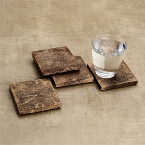 Premium Square Asian Zen Wooden Drink Coasters <b>Cup</b> <b>Mats</b> Smooth Finish 33cm Diameter for Home Restaurant Table Protection - Product Image 3