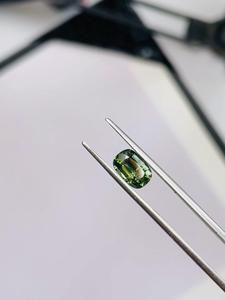 IGI Certified Natural Deep Green Sapphire <b>Rectangular</b> <b>Cushion</b> Cut Non Heated Non Treated 1.49 Ct Collector Gemstone for Jewelry - Product Image 3
