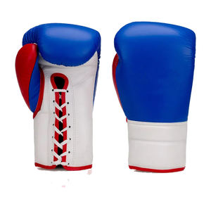 Guantes de Boxeo Profesionales de MMA, de Cuero, con Logotipo Personalizado y Cierre de Cordones, Antideslizantes, Equipo de Entrenamiento de Boxeo de Sialkot, Pakistán - Product Image 1