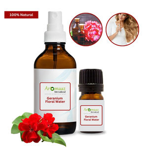 Eau florale de géranium biologique 100% pure, distillée à la vapeur, pour le soin de la peau du visage et du corps - Product Image 4