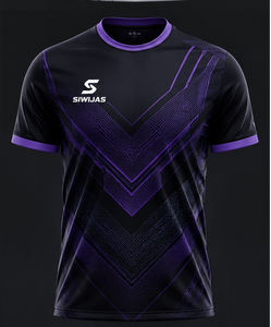 Maillot de football personnalisé pour adultes, 100 % polyester, séchage rapide, extensible dans quatre directions, respirant, manches courtes, tenue d'équipe, automne-été - Product Image 1