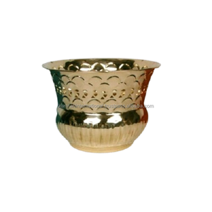 Jardinière de fleurs en laiton de créateur pour la maison et le restaurant Décoration de jardin Accessoires pour pots floraux - Product Image 1