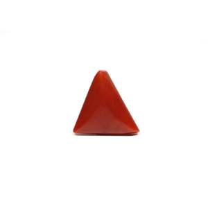 Natural Red Coral Oval Cabochon 12.6 Carat Loose Gemstone for Fine Jewelry - Product Image 2