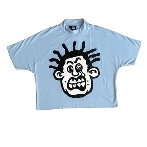 Camiseta Personalizada para Hombre, 100% Algodón, Logotipo Impreso en DTG, Cuello Redondo, Color Sólido, Corte Holgado - Product Image 1