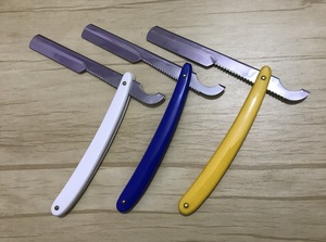 Barber <b>Straight</b> <b>Razors</b> Turkish Style Stainless Steel Wood Handle Folding Shaving <b>Razors</b> for Body & Bikini Use with Private Label - Product Image 2
