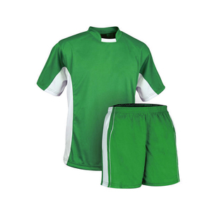 Men's Blue Gradient Soccer Jersey Set Short Sleeve <b>Moisture</b> Wicking Athletic Uniform with Elastic Waist Shorts and <b>Socks</b> - Product Image 3