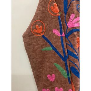 Handmade <b>Women's</b> Robe and tnt Winter <b>Coat</b> with Suzani Embroidery TNT Fabric Thermal <b>for</b> <b>Spring</b> Summer Winter Wear Jacket - Product Image 3