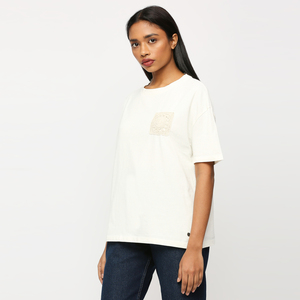 เสื้อยืดคอกลมผู้หญิง ผ้าฝ้ายผสมโพลีเอสเตอร์ เนื้อนุ่ม น้ำหนักเบา แขนสั้น สไตล์ลำลอง เสื้อฤดูร้อน ขายส่งจำนวนมาก ผู้จัดจำหน่าย - Product Image 3