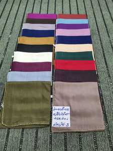 Wholesale AHE Zubda Women Viscose Hijab Soft Lightweight Breathable Solid Color Medium Length 3-Side Lace Double Kingri Scarf - Product Image 5