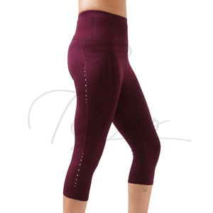Women's High Waist Capri Leggings Spandex/Nylon Quick Dry Breathable Lightweight Plus Size Fitness Wear Low Price Hot Selling - Product Image 1