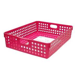 Cesto portaoggetti rosso Inomata A4 - Product Image 1