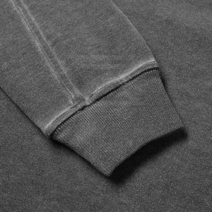 เสื้อสเวตเชิ้ตแขนยาวคอกลมผ้าโพลีเอสเตอร์/คอตตอนเนื้อแน่นแบบ Acid Wash ระบายอากาศได้ดี แห้งเร็ว เหมาะสำหรับฤดูหนาว ขายส่งจากโรงงานโดยตรง - Product Image 5