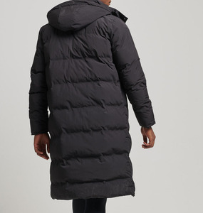 Wholesale <b>Men</b> Custom Logo Color Padded <b>Long</b> <b>Puffer</b> <b>Coat</b> Winter Warm Bulk Order Streetwear Supplier Manufacturer Jacket Outerwear - Product Image 3