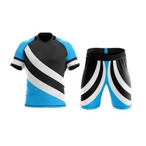 Conjunto de uniforme de rugby con diseño personalizado, logotipo personalizado, impresión por sublimación, ropa deportiva para equipos, camiseta y pantalones cortos para torneos, kit de rugby - Product Image 1